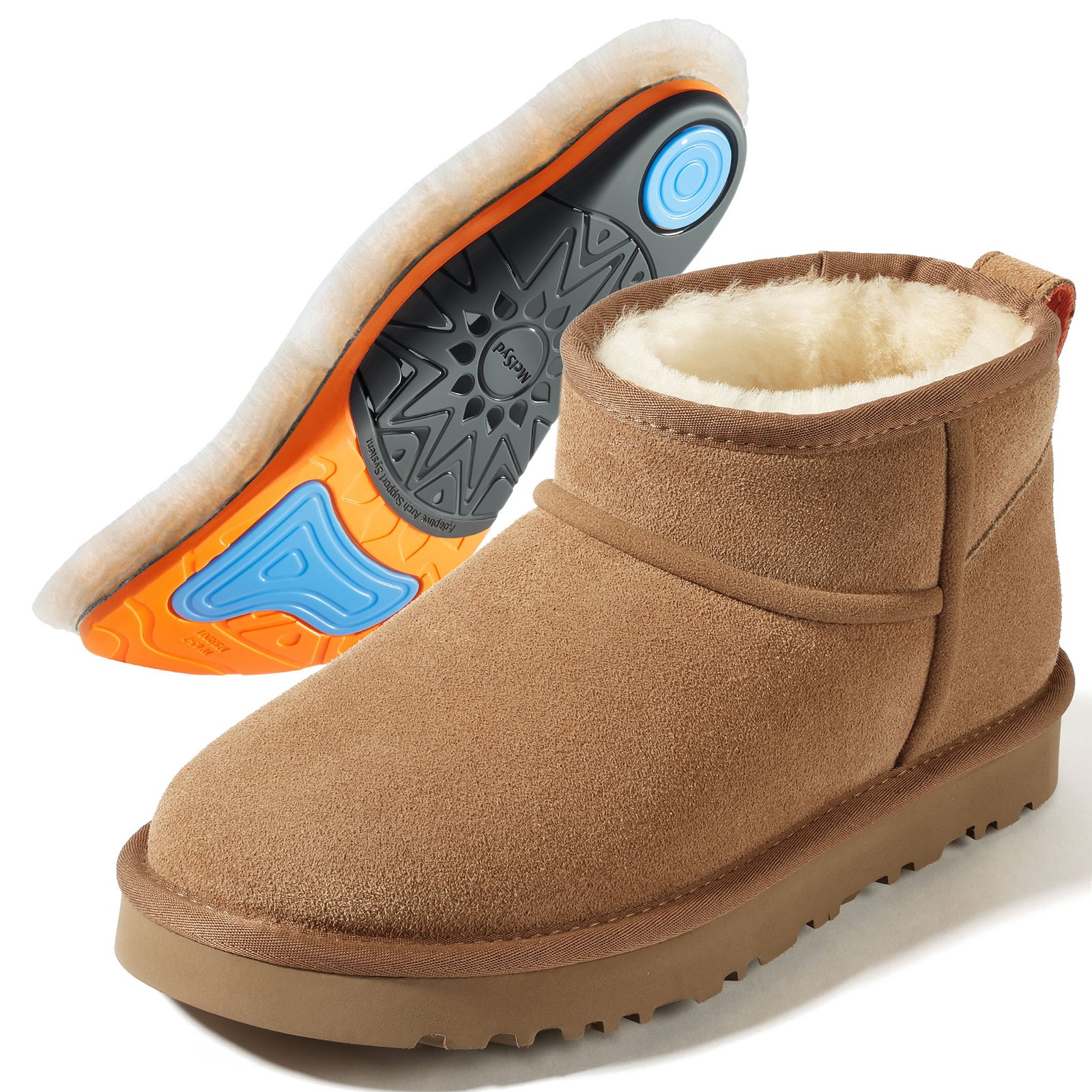 100% Sheepskin Arch Support Classic Ultra Mini Boots - Image 1