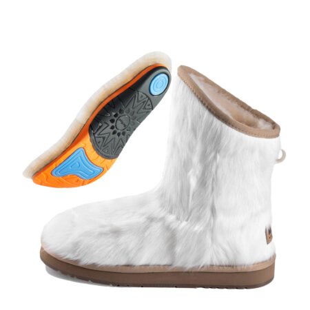 100% Australian Sheepskin Fur Mid-Calf Boots with Arch Support