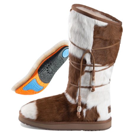 100% Australian Knee High Sheepskin Fur Boots with Arch Support