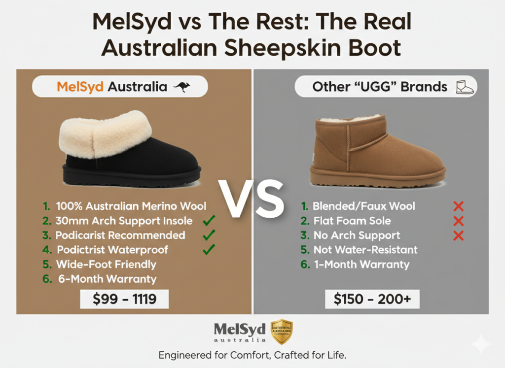 MelSyd vs The Rest: The Real Australian Sheepskin Boot”